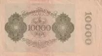 Germania 10000 mark - Portrait by Albrecht D&uuml;rer - Reichsbanknote - Serial 17m - 1922