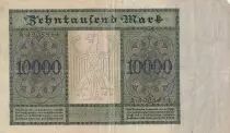 Germania 10000 Mark - Portrait of man by Durer - 1922 - Varieties Serials and letters