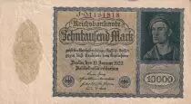 Germania 10000 Mark Portrait of man by Durer - 1922 - aUNC - P.72 - Serial 13M