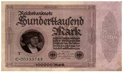 Germania 100000 Mark Gisze - 1923 - XF - P.83c