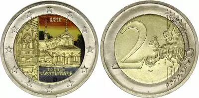 Germania 2 Euros - Bade-Wurtemberg - Colorised - 2013 F Stuttgart