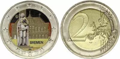 Germania 2 Euros - Bremen - Colorised - 2013 A Berlin