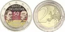 Germania 2 Euros - Elys&eacute;e Treaty - Colorised - J (Hamburg) - 2013
