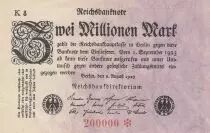 Germania 2 Millionen Mark - White & Rose - 1923 - Number 200 000 - SUP - P.103