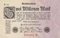 Germania 2 Millionen Mark - White & Rose - 1923 - Number 200 000 - SUP - P.103