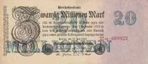 Germania 20 millionen mark - Reichsbanknote - Serial 22AF - 1923
