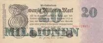 Germania 20 Millionen mark - Reichsbanknote - Serial 24p 8 digit - 1923