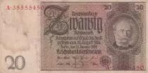 Germania 20 Reichsmark - Werner Von Siemens - 1929 - Serial A