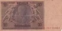 Germania 20 Reichsmark - Werner Von Siemens - 1929 - Serial B with different numbers
