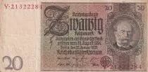 Germania 20 Reichsmark - Werner Von Siemens - 1929 - Serial Y