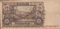 Germania 20 Reichsmark - Young woman - Landscape - 1939 - Letter I - P.185
