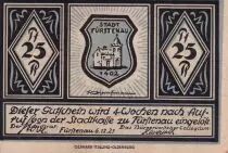 Germania 25 Pfennig - Furstenau - Notgeld - 1921