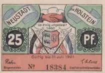 Germania 25 Pfennig - Neustadt i. Holstein - Notgeld - 1921