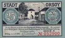 Germania 25 Pfennig - Orsoy - Notgeld - 1921