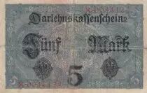 Germania 5 Mark - Woman, crown - 1917 - Serial X - P.56b