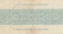 Germania 5 Millionen Mark - State of Dresden - Reihe F- 25-08-1923 - Number 052288