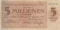 Germania 5 Millionen Mark - State of Essen - 14-08-1923 - Number 843536