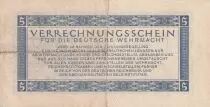 Germania 5 Reichsmark - Military Payements Certificates - 1944 - VF+ - P.M39