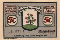 Germania 50 Pfennig - Annaburg - 1921 - Notgeld