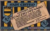Germania 50 Pfennig - Crefeld- Notgeld - 1921