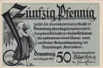 Germania 50 Pfennig - Dramburg - Notgeld - 1921