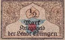 Germania 50 Pfennig - Esslingen - Notgeld - 1921