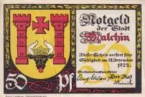 Germania 50 Pfennig - Malchin - Notgeld - 1922
