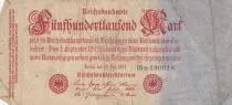 Germania 500 000 mark - Reichsbanknote - Serial 16B - 1923