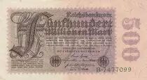 Germania 500 millionen Mark - Reichsbanknote - Serial B - 1923
