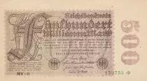 Germania 500 millionen Mark - Reichsbanknote - Serial MV-11 - 1923