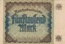 Germania 5000 Mark  - Portrait Marchand Imhof- Serial WB-U - 1922