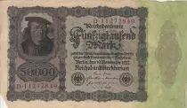 Germania 50000 Mark Burgermaster Brauweiler - 1922 Serial B