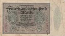 Germania 500000 Mark - Man with Jacobite cap - 1923 - Serial F - P.88a