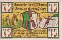 Germania 75 Pfennig - Altenau am Harz - Notgeld - 1921