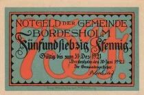 Germania 75 Pfennig - Bordesholm - 1921 - Notgeld