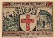 Germania 75 Pfennig - Eisenach - 1922 - Notgeld