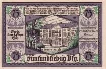 Germania 75 Pfennig - Greiz - Notgeld - 1921