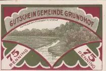 Germania 75 Pfennig - Grundhuf in Angeln - Notgeld - 1921