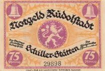 Germania 75 Pfennig - Rudolstadt - Notgeld - 1921