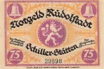 Germania 75 Pfennig - Rudolstadt - Notgeld - 1921