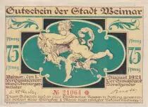 Germania 75 Pfennig - Weimar - Notgeld - 1921