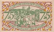 Germania 75 Pfennig - Zeulenroda - Notgeld - 1921
