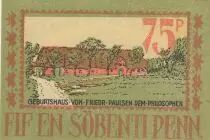 Germania 75 Pfenning -  Lewwer - Langenhorn - 1922