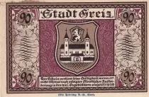 Germania 90 Pfennig - Greiz - Notgeld - 1921