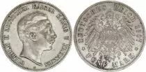Germania Germany, Prussia, Wilhelm II - 5 Mark 1907 A Berlin