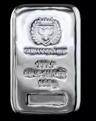 Germania Lingot - 100 Grammes Silver - Germania Mint - 2021