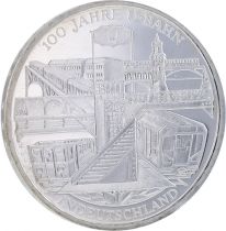 Germany  10 Euros Silver - 100 years of the Underground in Germany