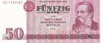 Germany (DDR) 50 Mark - Friedrich Engels - 1971 - Serial DE - P.30