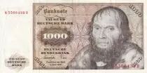 Germany (Federal Rep.) 1000 Deutsche Mark - Johannes Sch&ouml;ner by Lucas Cranach - 1977
