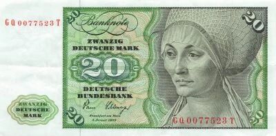 Germany (Federal Rep.) 20 Mark - 02-01-1980 - P.20